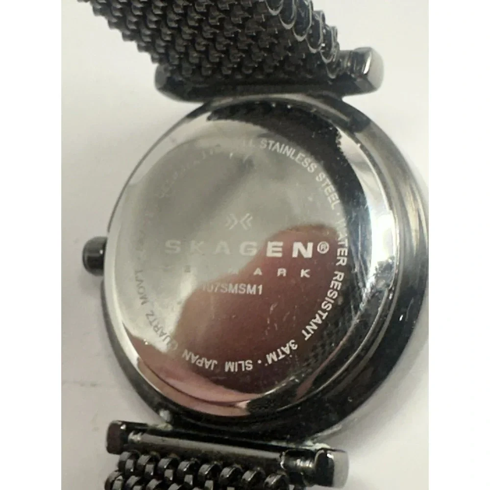 Skagen Steel 107SMSM1 New Battery Ladies Watch‎ 25MM 6